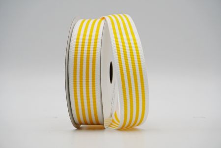 Стрічка з жовтими смужками з класичними лініями - K1748-482